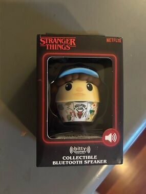 Bitty Boomers Stranger Things Collectible Bluetooth Speaker - Blue & Cream
